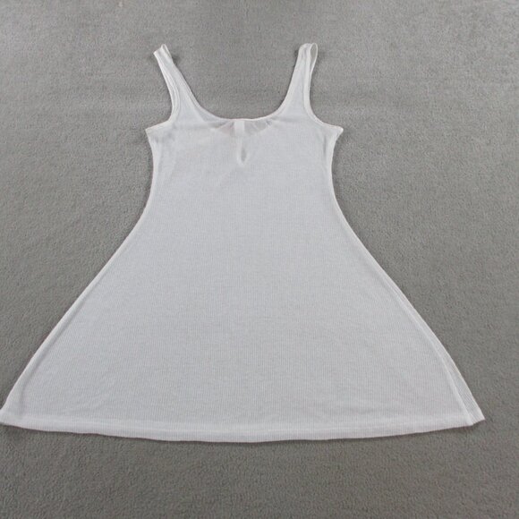 SKIMS Sheer Cotton Lace Mini Slip Dress White Snow Womens XS Extra Small NWT NEW - Picture 4 of 9
